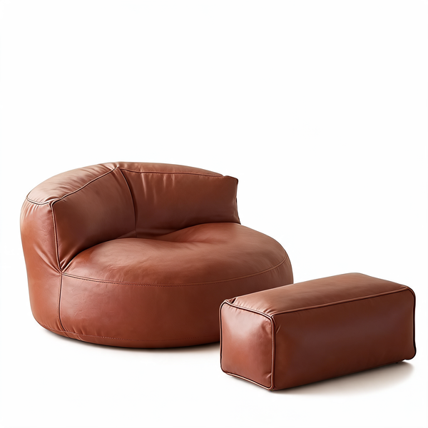 Pouf Pour Chambre Ado Géant Marron – Le Titan – Studio fond blanc