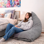 Pouf Rangement Chambre Ado Gris – Le Chill