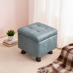 Pouf Rangement Chambre Bleu – Le Bench