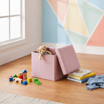 Pouf Rangement Rose Coffre Couvercle – Le Fold