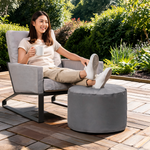 Pouf Repose Pied Extérieur Gris – Le Nomad