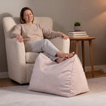 Pouf Repose Pied Gris Rosé – Le Mist