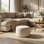 Pouf Repose-Pieds Blanc – Le Step