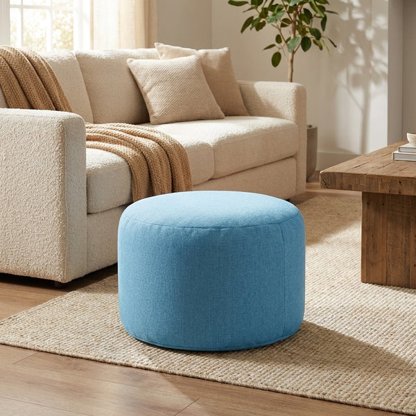 Pouf Repose-Pieds Bleu – Le Step – Lifestyle