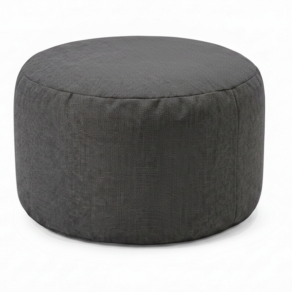 Pouf Repose-Pieds Gris Foncé – Le Step – Studio fond blanc