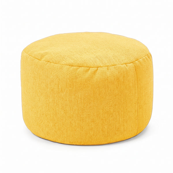 Pouf Repose-Pieds Jaune – Le Step – Studio fond blanc