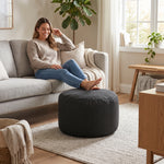 Pouf Repose-Pieds Noir – Le Step