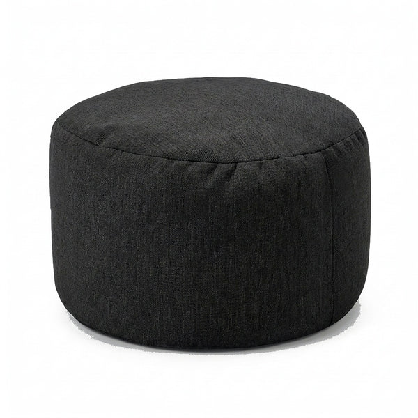 Pouf Repose-Pieds Noir – Le Step – Studio fond blanc