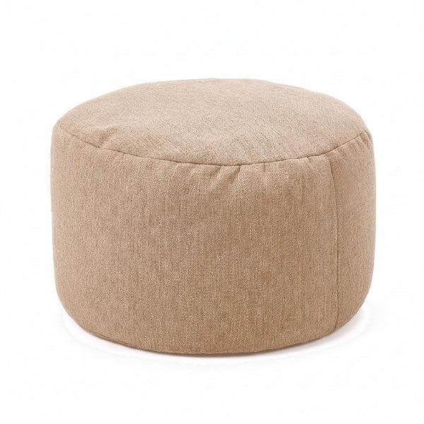 Pouf Repose-Pieds Salon Marron Clair – Le Step – Studio fond blanc