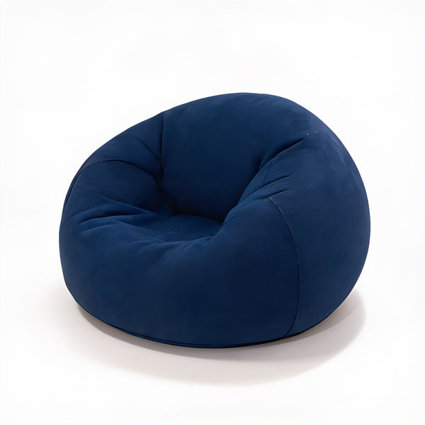 Pouf Rond Gonflable Bleu Extérieur – L'Arc – Studio fond blanc