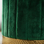 Pouf Rond Vert – Le Vanity