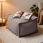 Pouf Salon Carré Gris Salon – Le Form