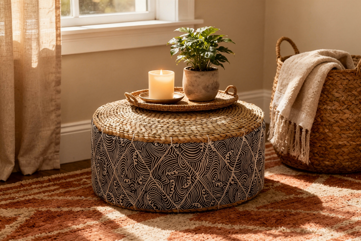 Pouf tabouret - bannière collection mobile