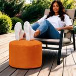 Pouf Terrasse Orange Imperméable – Le Nomad