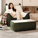 Pouf Vert Olive Fauteuil Chambre – Le Breeze